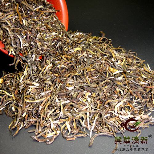 兴华清新品牌正品茉莉花茶叶小白毫2026年新茶浓香口味500克包邮 - 图0