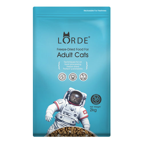 Lorde里兜猫粮冻干成猫粮天然粮2kg*5包进口鳕鱼宠物猫咪营养通用 - 图3