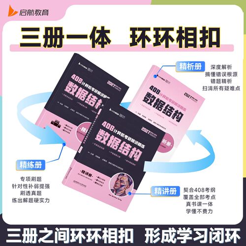 2027年408考研计算机精讲精练操作系统数据结构网络组成原理教材历年真题库试卷27专业基础复试复习资料习题刷题课程指导王道2026 - 图2