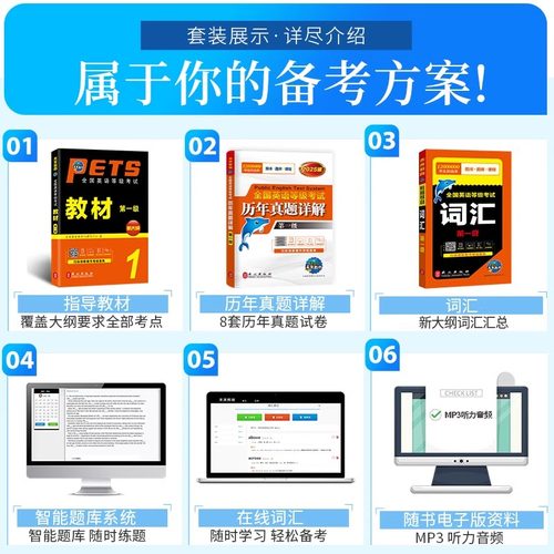 公共英语一级2026年教材书历年真题库模拟试卷习题全套pets1全国英语等级考试书过复习资料包2025教程书籍词汇口试单词听力电子版 - 图1