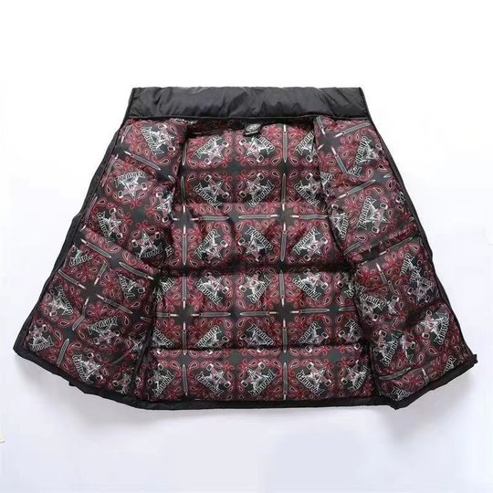 Belle nouvelle version de flamme brodée fleur de cajou en vrac hiver double face couple manteau en coton Manteau en coton du même style de Wang Yibo