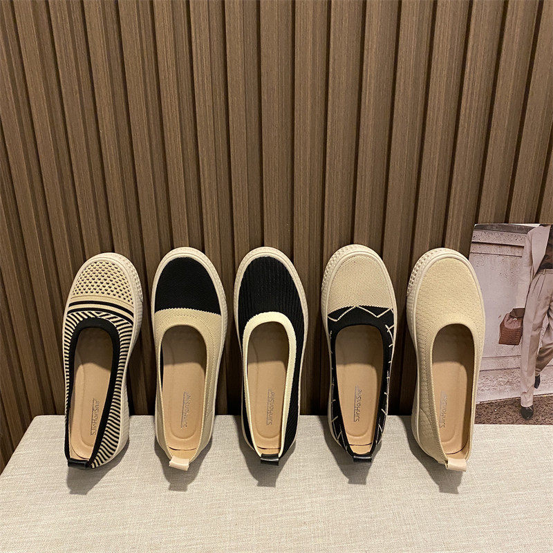 日系王妃鞋女2025年新款飞织渔夫鞋增高松糕单鞋一脚蹬编织乐福鞋,淘宝优惠券,粉丝福利购,淘宝优惠卷