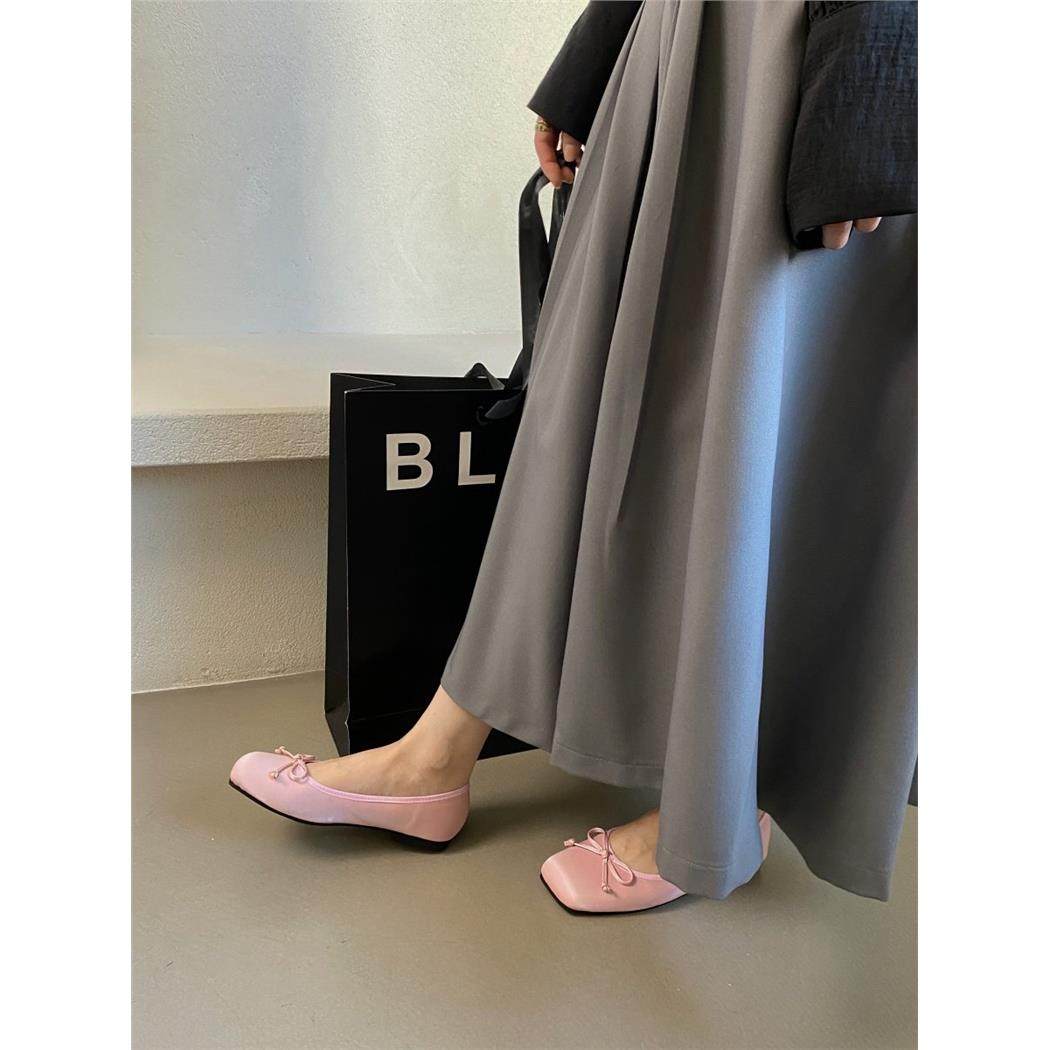 法式温柔风方头玛丽珍鞋女蝴蝶结浅口平底芭蕾舞鞋单鞋,淘宝优惠券,粉丝福利购,淘宝优惠卷