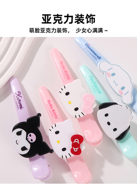 三丽鸥一字夹亚克力可爱卡通萌脸