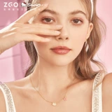 Hello Kitty, ожерелье, дизайнерский пончик, милая клубника, цепочка до ключиц, серебро 925 пробы, легкий роскошный стиль