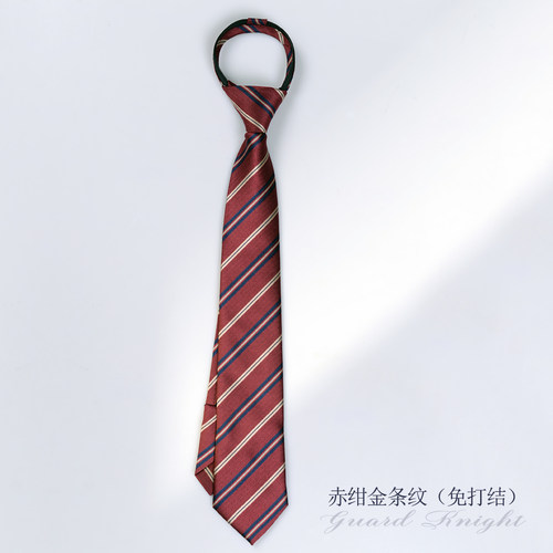 时尚条纹jk领带女衬衫配饰学院风dk男免打结休闲日系校服学生潮款 - 图0