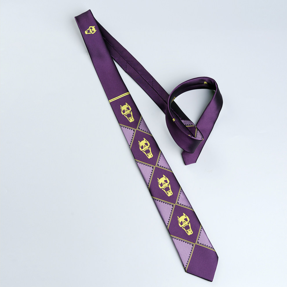 JOJO奇妙冒险吉良吉影骷髅头拉链领带男动漫dk手打款jk衬衫女配饰,淘宝优惠券,粉丝福利购,淘宝优惠卷