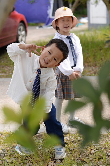 Korean version of activity performance baby children's tie