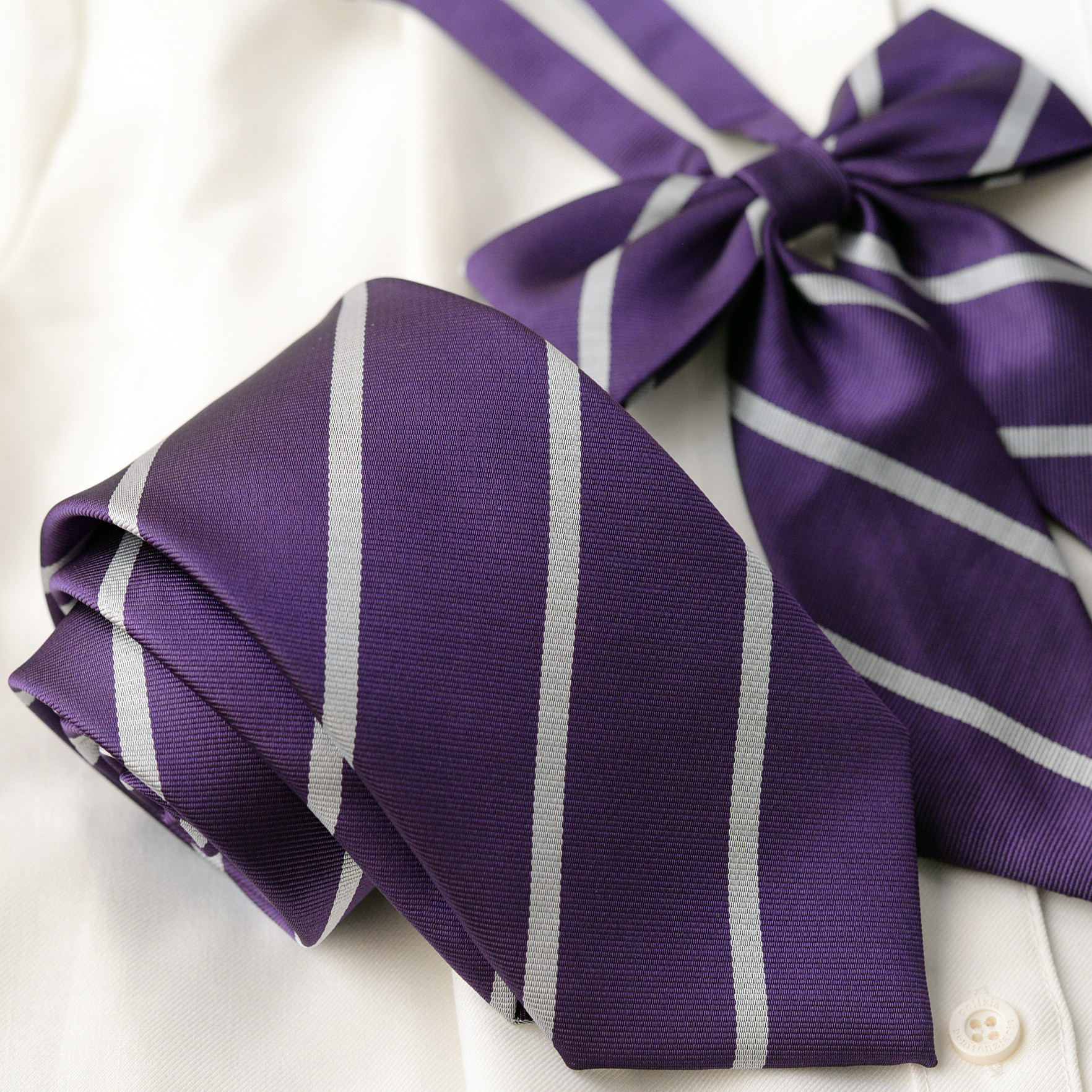 紫雾灰纹领带手打长款休闲条纹紫色免打短款帅气酷领花jk衬衫学院,淘宝优惠券,粉丝福利购,淘宝优惠卷