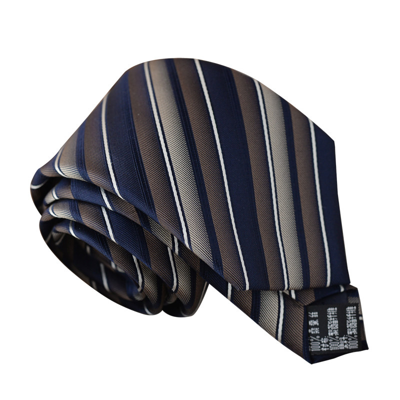 真丝领带复古商务条纹男士高档正装西装衬衫深蓝色手打箭头型百搭,淘宝优惠券,粉丝福利购,淘宝优惠卷