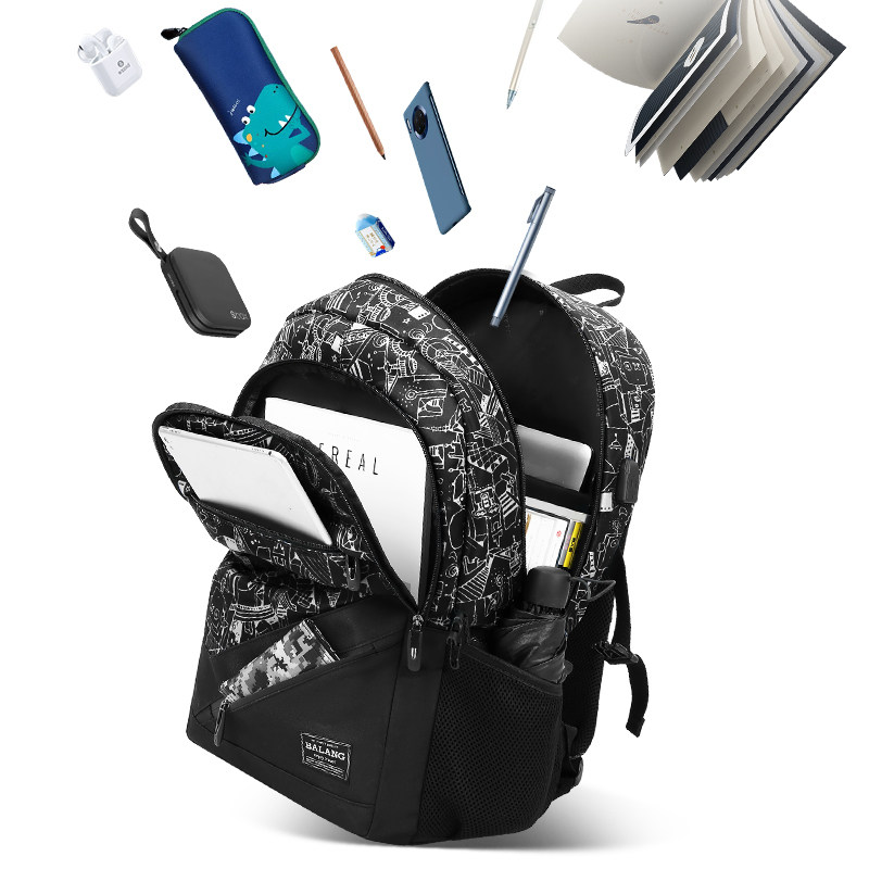 高中小学生男生2023新款旅行电脑包 巴朗双肩背包