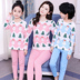 Đồ lót bé gái 3 bộ đồ cotton 2019 quần áo thu đông 2018 Quần áo bé gái mùa thu mới cho bé gái 15 tuổi - Quần áo lót pijama bé trai Quần áo lót