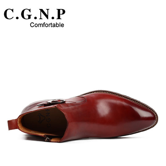 Осенне-зимние ботинки Martin, мужские ботинки, британские ботинки из натуральной кожи, мужские высокие кеды, мужские туфли с острым носком, короткие ботинки, повседневная кожаная обувь в стиле ретро, ​​тренд