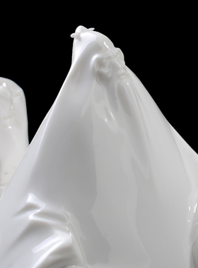 老子出关书房橱窗博古架德化陶瓷