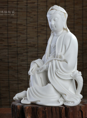 如意观世音菩萨供奉居家德化白瓷