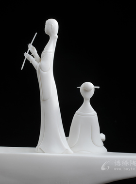 古典人物美女结婚礼品德化白瓷