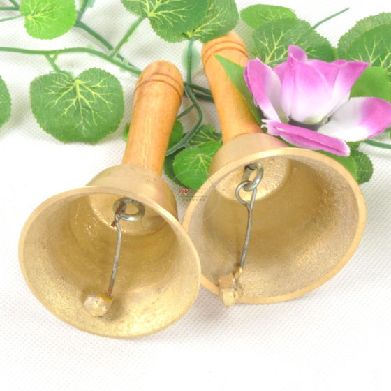 Rattle, school bell, small bell, school bell, copper rattle instrument