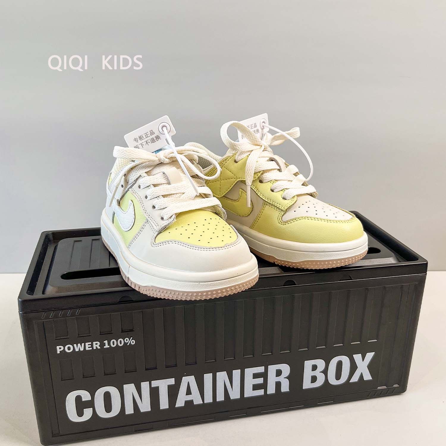 2025秋冬季新款女童黄色运动鞋儿童低帮板鞋男童防滑跑步鞋休闲鞋,淘宝优惠券,粉丝福利购,淘宝优惠卷