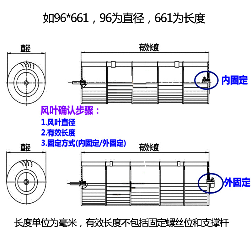 美的1-1.5匹2-3P空调挂机风管机风轮室内风叶贯流风叶导风轮轴子 - 图0