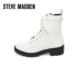 Steve Madden / Simeden New England Giày nữ dày với Martin Boots Giày cao gót đế dày GRID - Giày ống giày boot nữ cổ thấp đế cao Giày ống