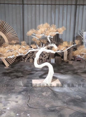 别墅大厅会客室新中式风落地摆件