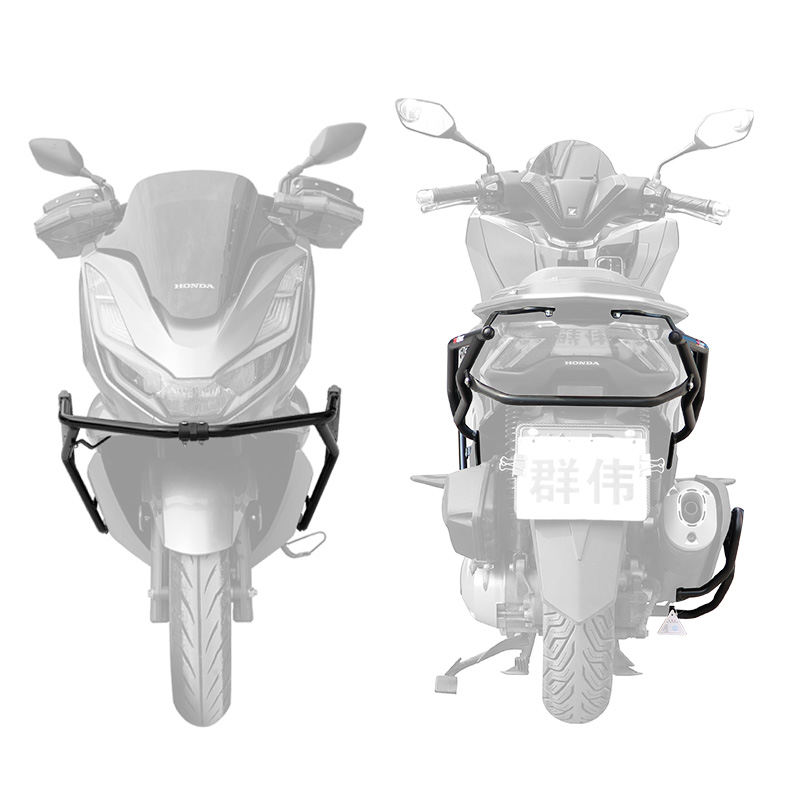适用22-25款本田PCX160保险杠前后护杠防摔杠WH150T-2/3保护杠 - 图3