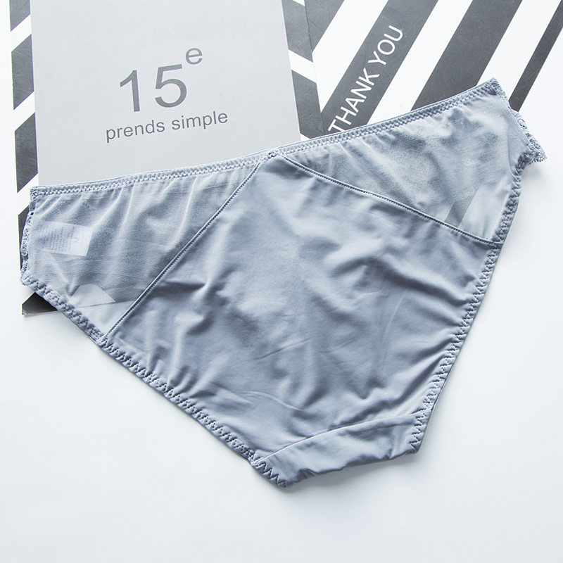 浪莎蕾丝低腰性感女士冰丝三角裤 晋海服饰内裤