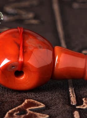 蔓伊诺凉山南红玛瑙三通佛头佛塔