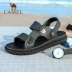 Giày nam lạc đà 2019 hè mới kinh doanh sandal giản dị hai mang dép da nhẹ giảm xóc giày đi biển - Sandal