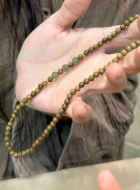 天然阿根廷绿檀木搭配仿和田双圈