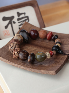 天然十八籽手串菩提子佛珠手串多