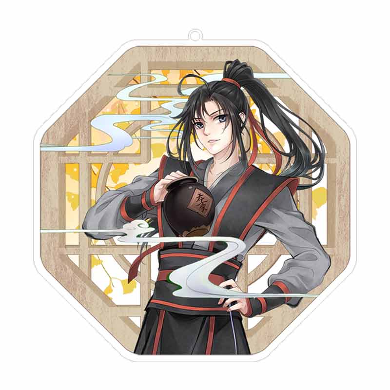 官方正版 魔道祖师 动漫周边魏无羡蓝忘机江澄亚克力四季挂件 - 图2