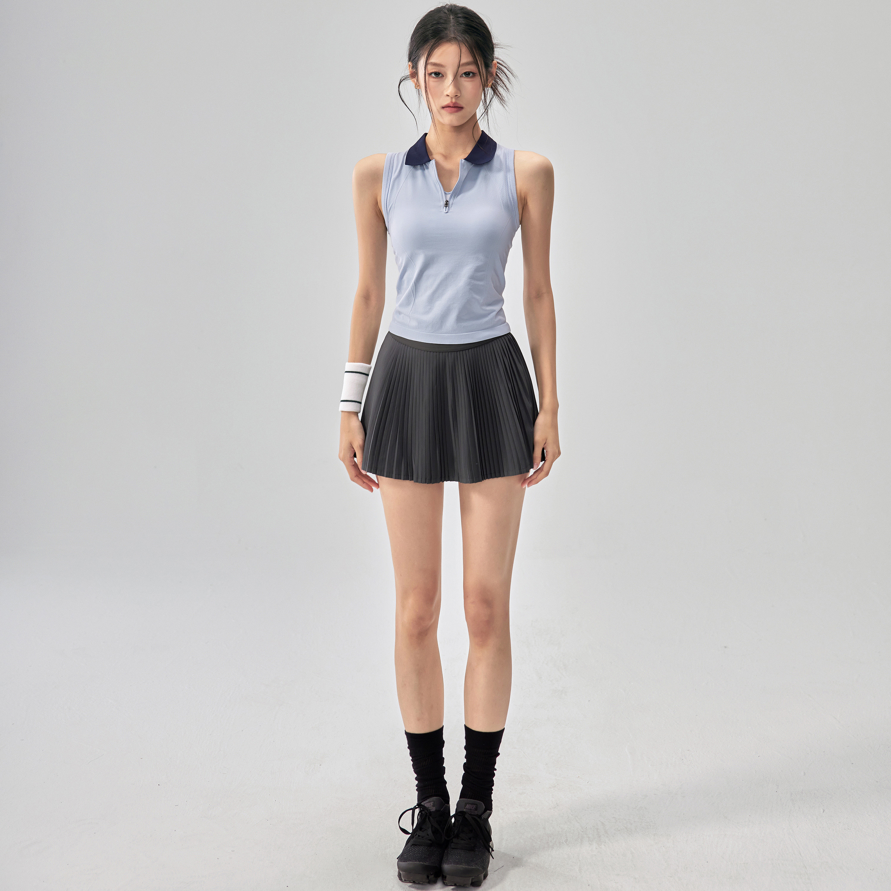 健身女孩百褶运动短裙夏防走光透气网球裙高腰户外跑步瑜伽半身裙,淘宝优惠券,粉丝福利购,淘宝优惠卷