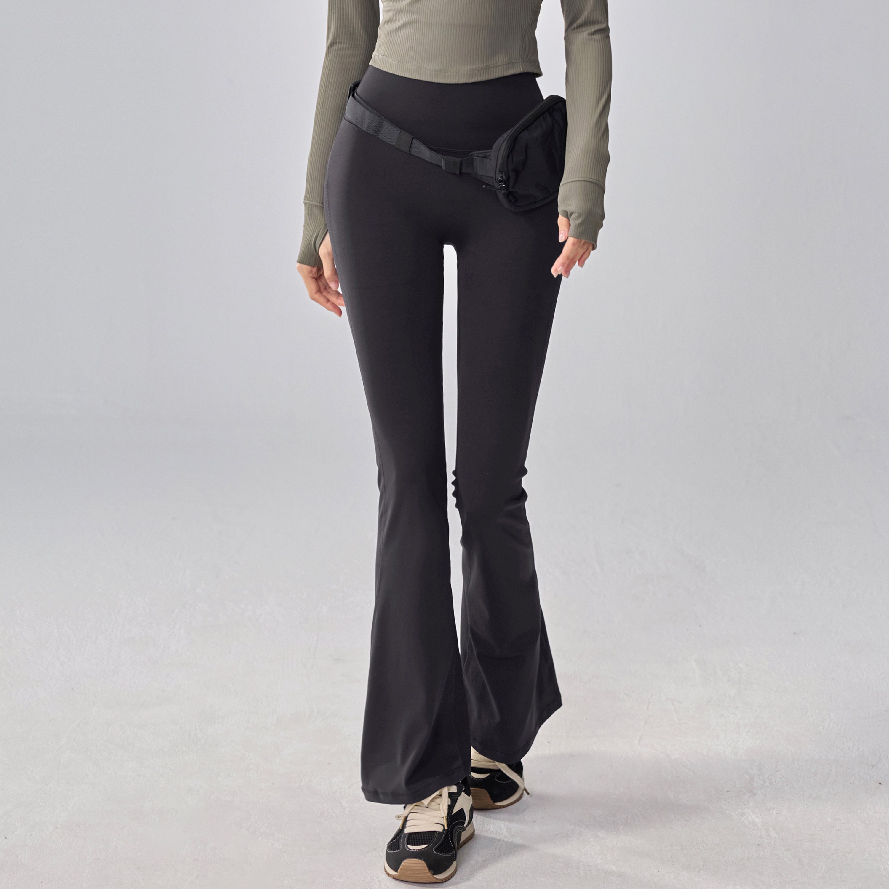 健身女孩提臀微喇瑜伽裤外穿显瘦普拉提训练长裤高腰运动裤加绒新,淘宝优惠券,粉丝福利购,淘宝优惠卷