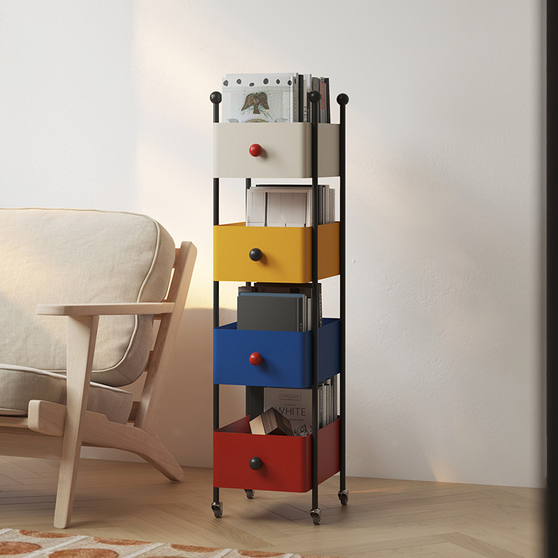 落地儿童书架可移动多层置物架收纳架家用转角储物柜展示柜小柜子,淘宝优惠券,粉丝福利购,淘宝优惠卷
