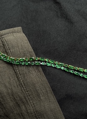 Sage Vintage 古着 Forest Emerald 祖母绿手链