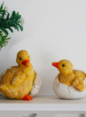 仿真萌小鸭摆件创意礼物