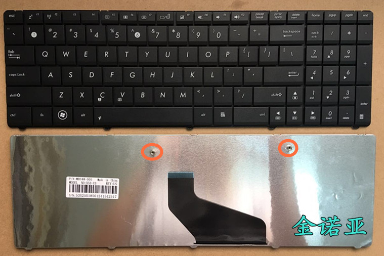 ASUS X53U K73T A53U X53B X73B K53T K73B笔记本键盘-图2