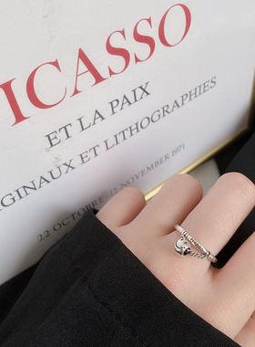 复古ins冷淡风链条饰品开口戒指