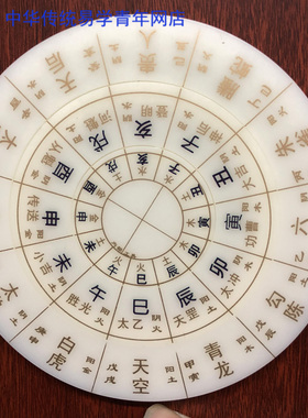 六壬易经活解大六壬转盘4寸 实用金口诀六壬大全起课盘 13