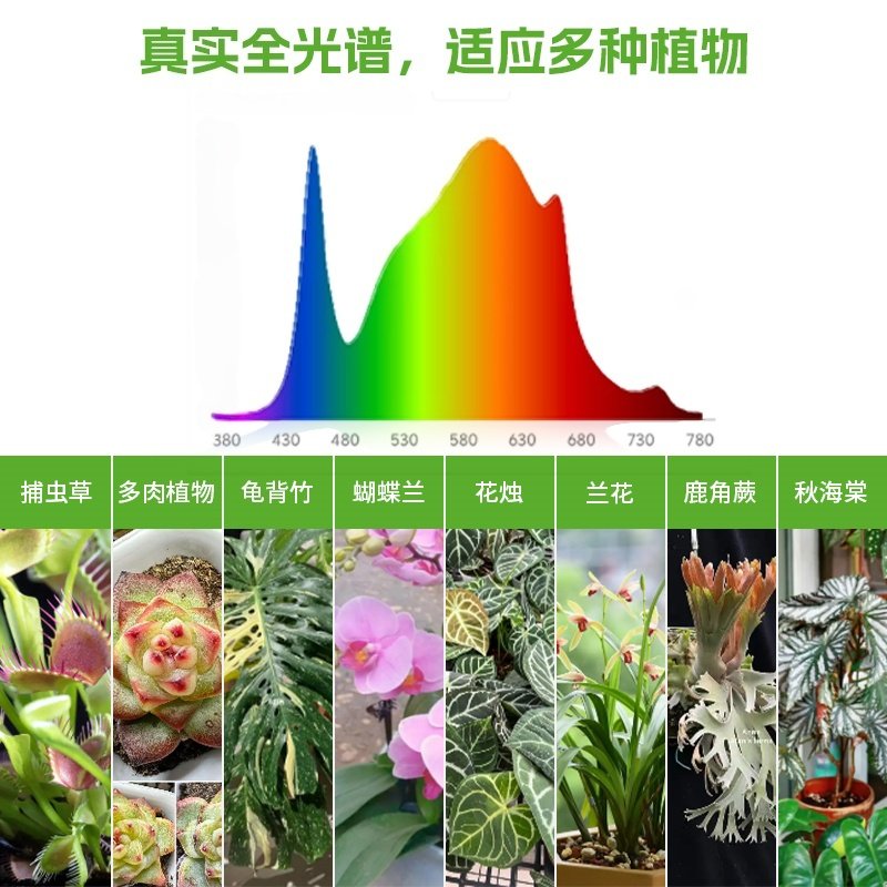 桌面全光谱LED植物补光灯室内模拟仿太阳光灯多肉绿植专用生长灯,淘宝优惠券,粉丝福利购,淘宝优惠卷