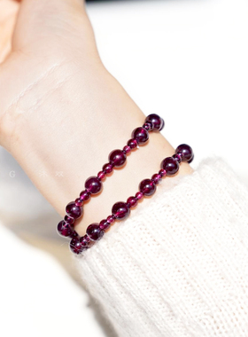 紫牙乌石榴石天然手链巴西老矿