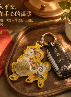 2026羊年生肖有钱花钥匙扣包挂件