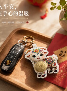 2026羊年生肖羊可转动包包挂件