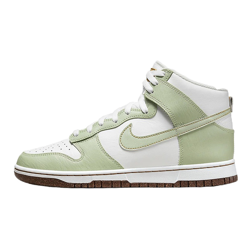 耐克男鞋Nike Dunk High复古白绿色休闲运动高帮板鞋 DQ7680-300 - 图3