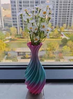 0406小口径花瓶小众陶瓷家居客厅摆件花器插花简约轻奢鲜花装饰瓶