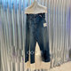 M@ison Mih@ra Yasuhiro ຊັກ denim ແລະກະໂປງຍາວ A-line ສີຂາວ rayon ອອກສີຂາວ