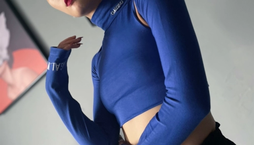 Универсальный рукав Wyz Универсальный единственный предмет джазовый танец многоцветный жилет высокий эластичный спортивный темперамент Slim Top