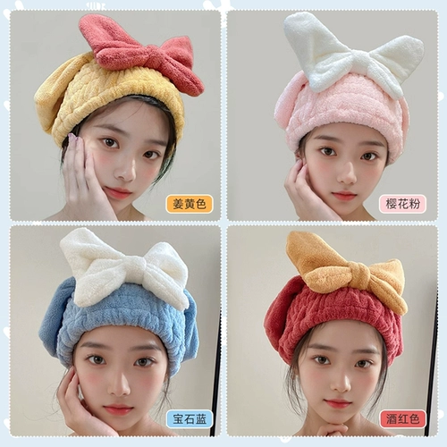 Полотенце для волос, быстросохнущая шапка, сумка, детский платок, милая шапочка для душа, хорошо впитывает воду, увеличенная толщина