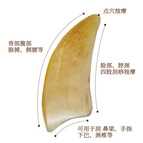 刮痧板颈椎背部专用牛羊角面部美容全身刮脸板提拉经络按摩出痧快 - 图2